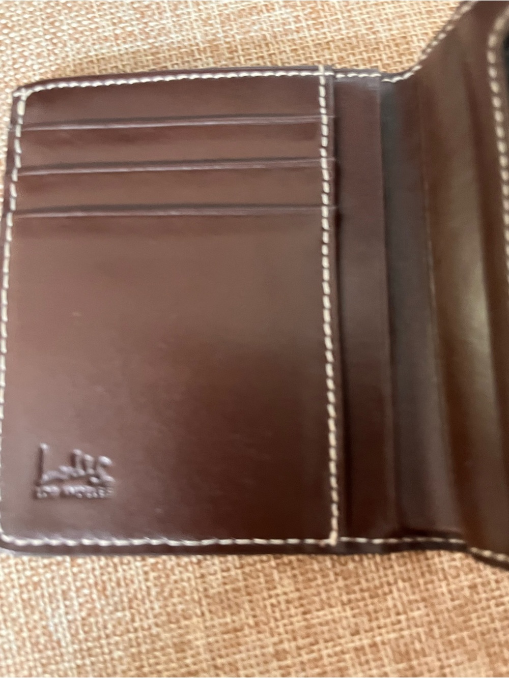 Lodis Petite Purple Leather Card Organizer Wallet Snap Closure Coin Pocket - Picture 5 of 7
